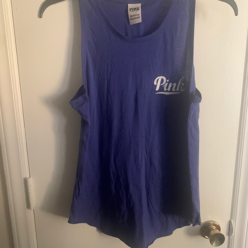 Pink athletic tank top size large